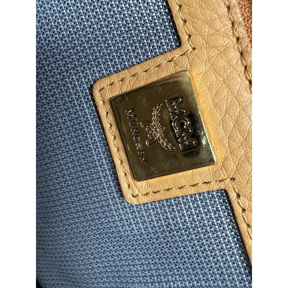 MCM Stark Side Studs Medium Cognac Visetos Backpack Pouch Dust Bag